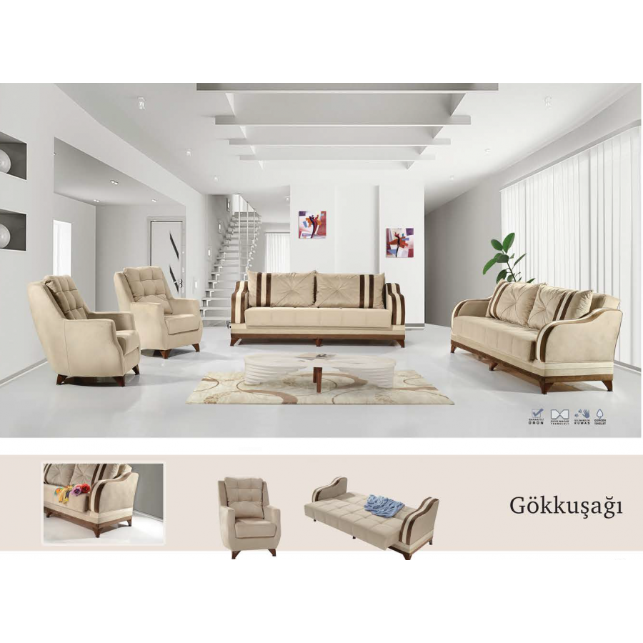 GÖKKUŞAĞI YATAKLI KOLTUK TAKIMI